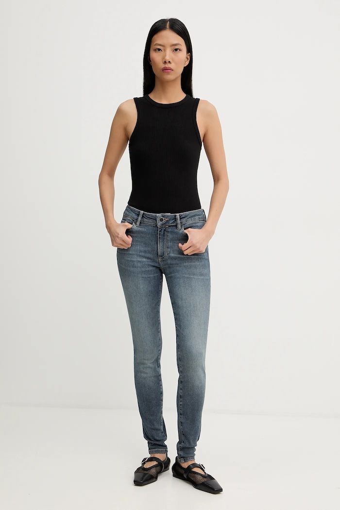 AllSaints jeans MILLER W023ED albastru AW25