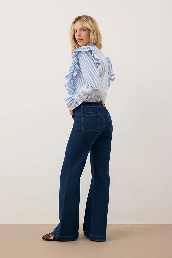 Jeans DELPHI BIZUU albastru DELPHI.GRANATOWY