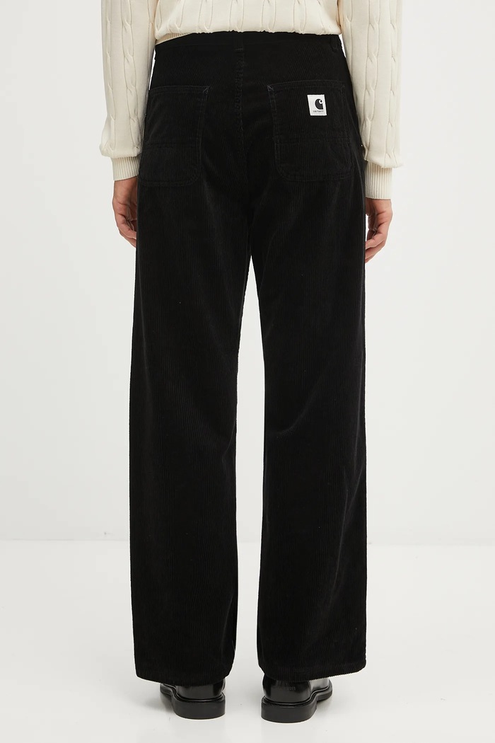 Abbigliamento Carhartt WIP pantaloni in velluto a coste W' Simple Pant I033889.8902 nero
