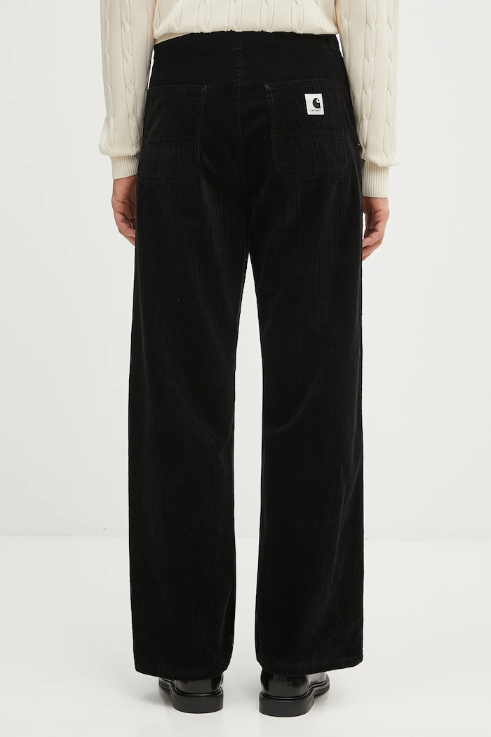 Abbigliamento Carhartt WIP pantaloni in velluto a coste W' Simple Pant I033889.8902 nero