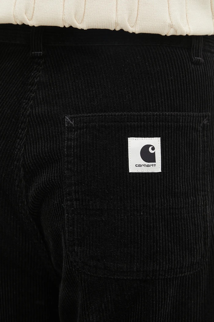 Carhartt WIP pantaloni in velluto a coste W' Simple Pant nero I033889.8902