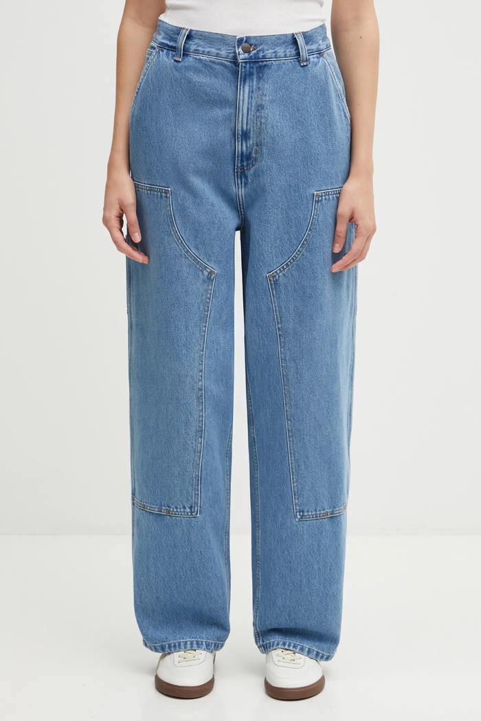 Rifle Carhartt WIP W' Brandon Double Knee Pant modrá I034635.112