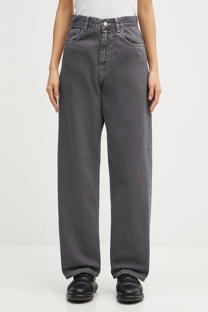 Džíny Carhartt WIP W' Brandon Pant šedá I034837.874J