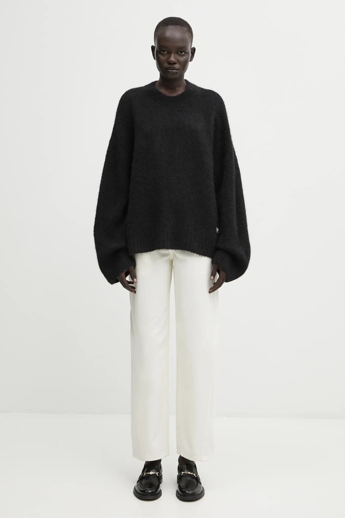 Jeans Tapered Maison Kitsuné bej PW01104WD4015
