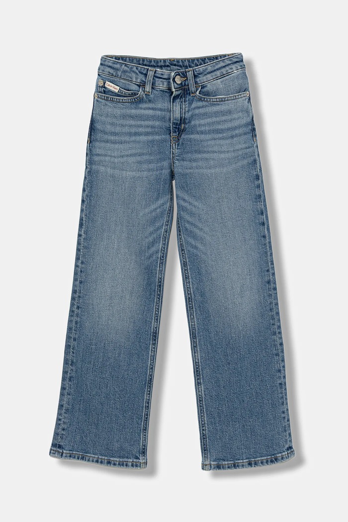 Detské rifle Calvin Klein Jeans HR WIDE LEG IG0IG02985.9BYA modrá AW25