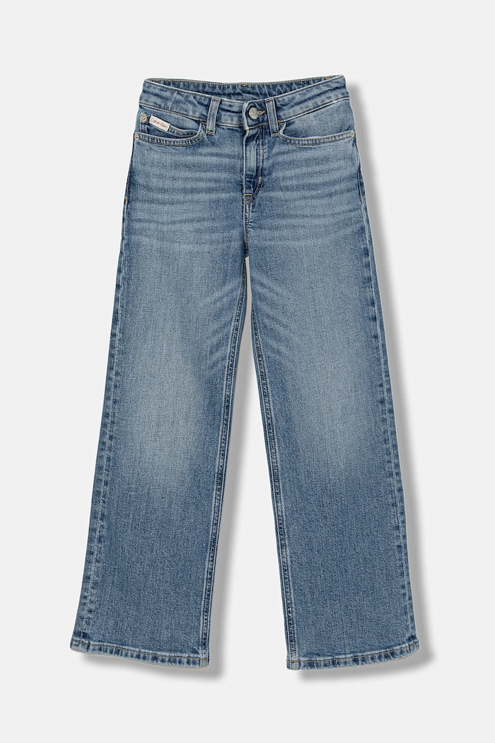 Detské rifle Calvin Klein Jeans HR WIDE LEG IG0IG02985.9BYA modrá AW25