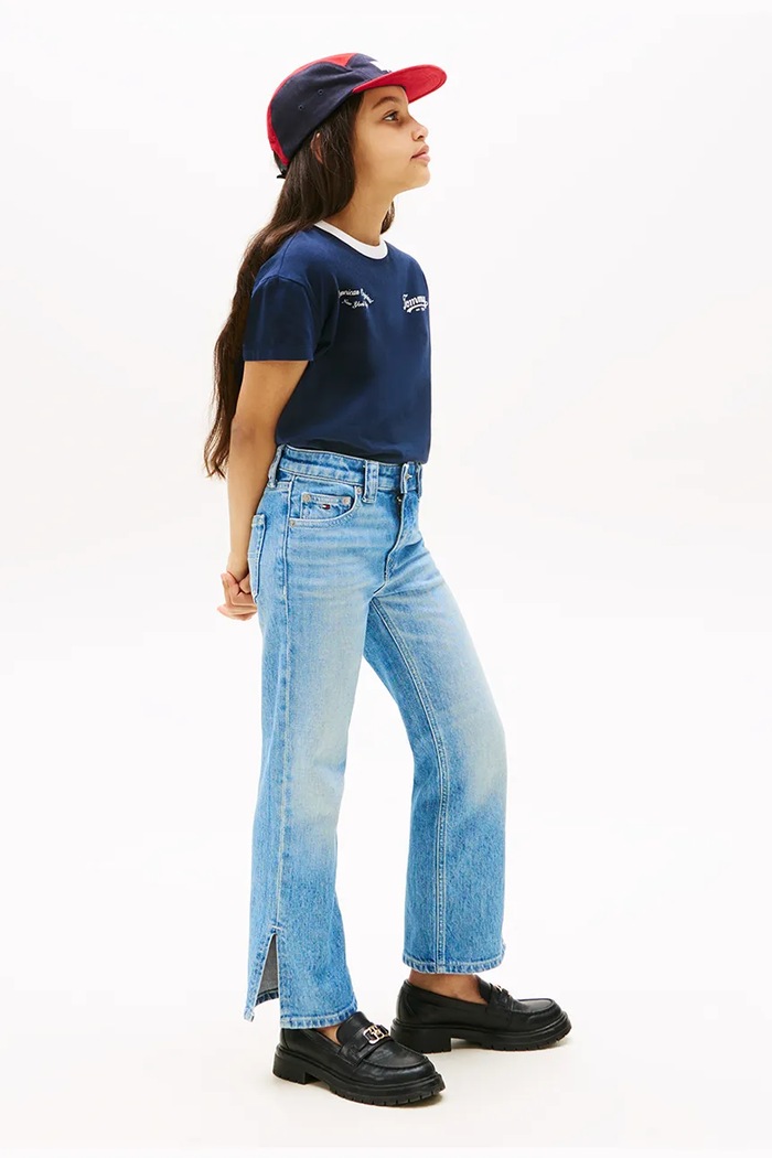 Džíny Tommy Hilfiger GIRLFRIEND modrá KG0KG08741.9BYA