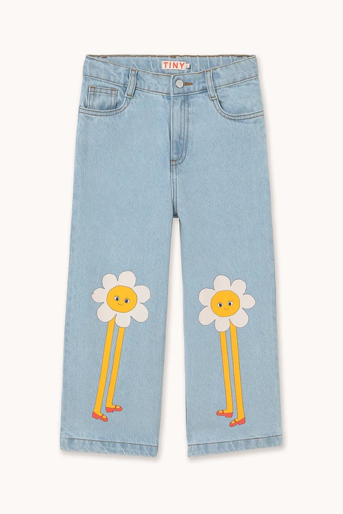 Tinycottons jeans copii DAISIES JEANS jeans albastru AW25.444