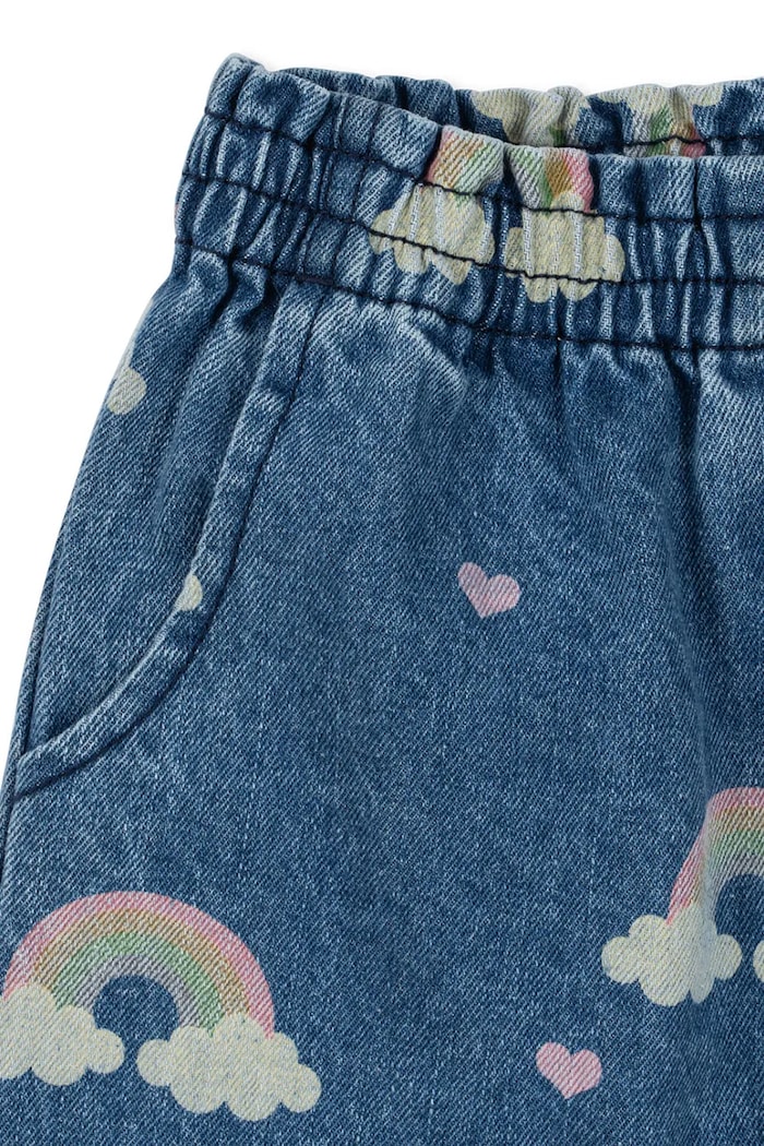 Dievča Rifle Konges Sløjd MAGOT FRILL PANTS GOTS KS103885.9BYA tmavomodrá