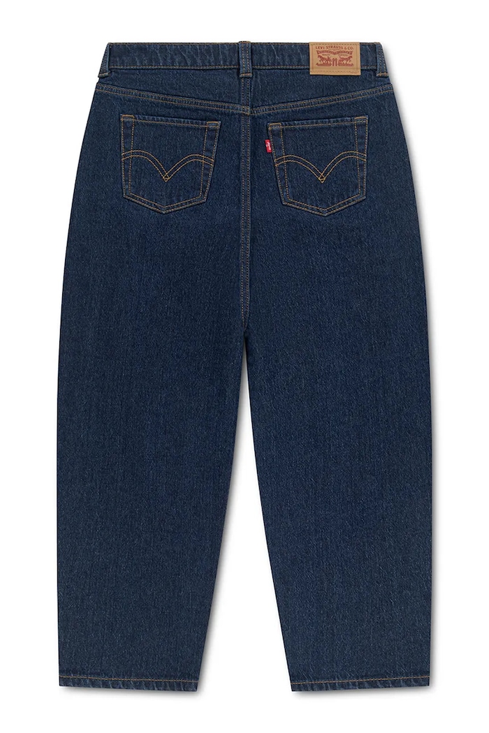 Levi's jeansy barrel dziecięce BAGGY BARREL 3EN387 granatowy SS26