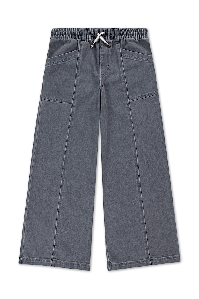 Levi's jeans copii PULL-ON '94 BAGGY WIDE LEG gri 3EN389