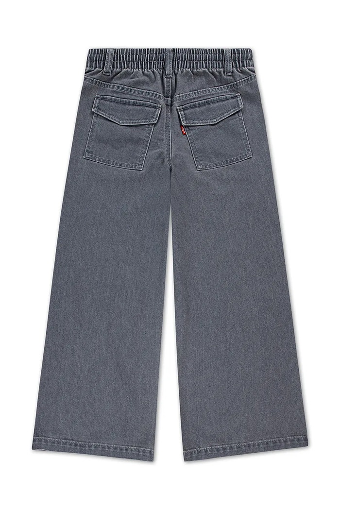 Levi's jeans copii PULL-ON '94 BAGGY WIDE LEG 3EN389 gri AW25