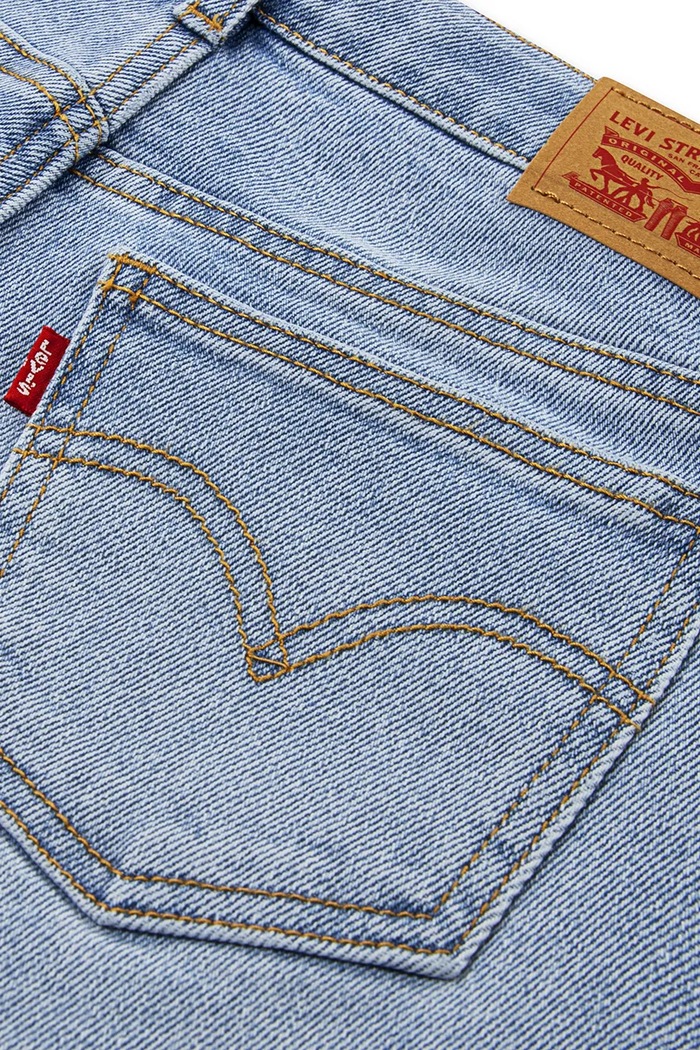 Fete Levi's jeans HIGH RISE BAGGY 3EP025 albastru