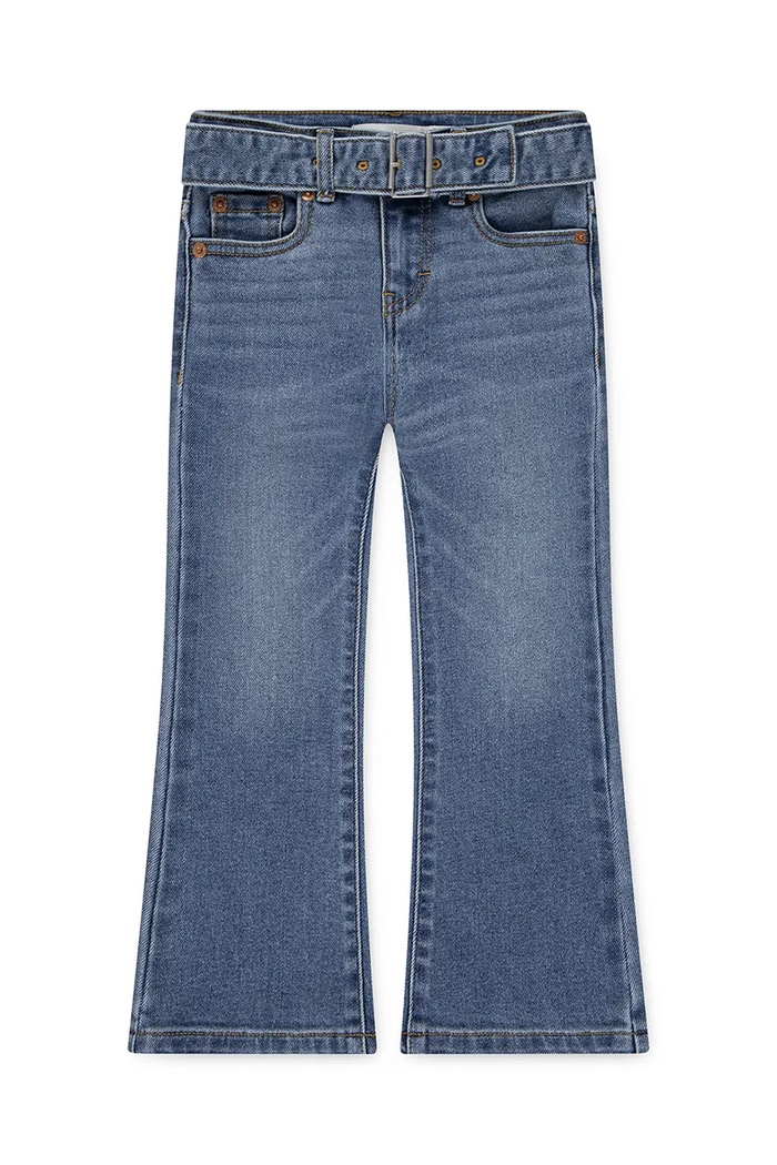 Levi's jeansy dziecięce REGULAR RISE FLARE W/BELT niebieski 4EN399