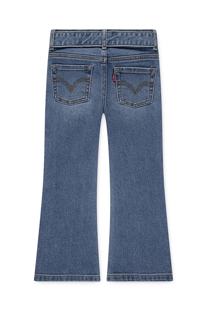 Levi's jeansy dziecięce REGULAR RISE FLARE W/BELT 4EN399 niebieski AW25