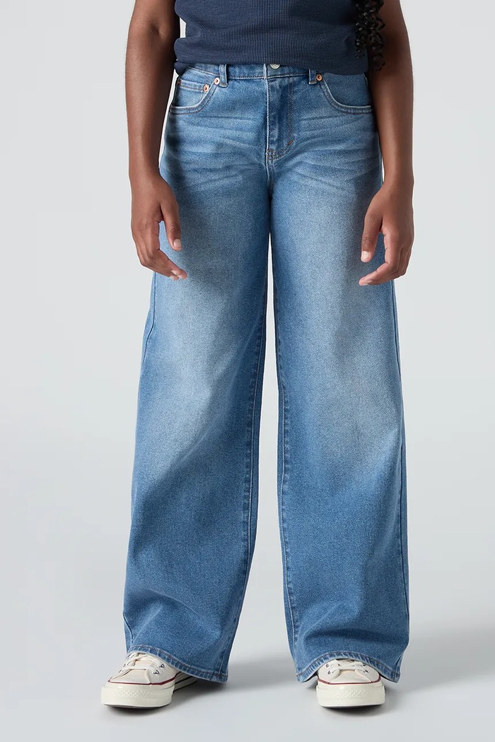 Detské rifle Levi's HIGH RISE BAGGY rifle modrá 4EP025