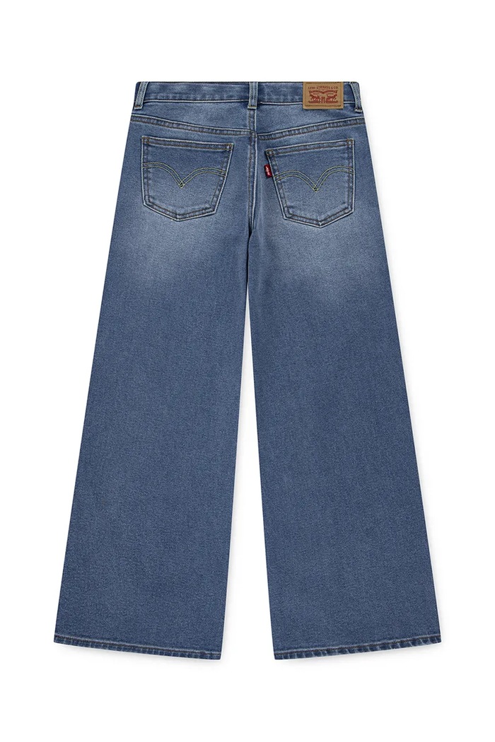 Dievča Detské rifle Levi's HIGH RISE BAGGY 4EP025 modrá