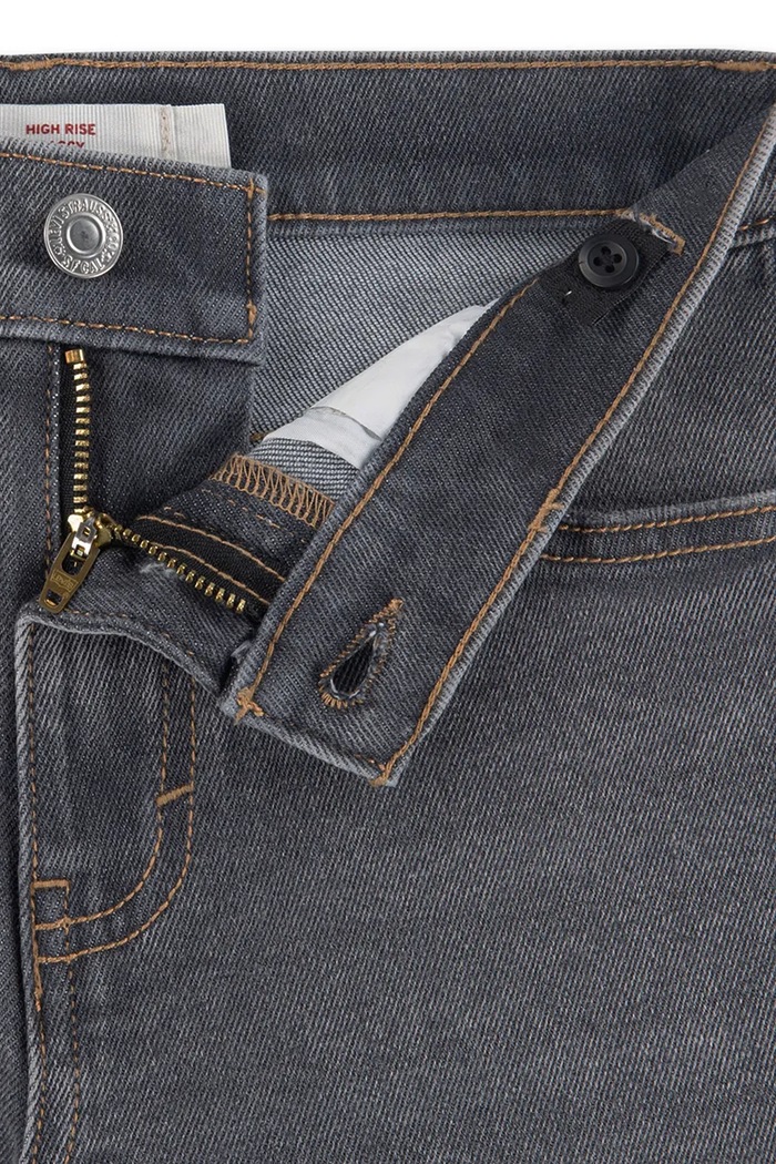 Levi's τζιν wide leg παιδικά HIGH RISE BAGGY γκρί 4EP025