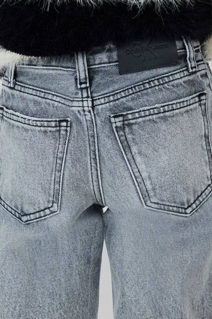 Detské rifle Calvin Klein Jeans HR WIDE sivá IG0IG03001.9BYA