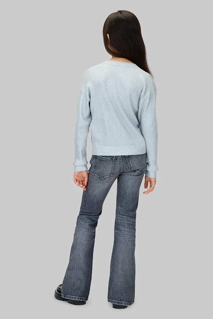 Detské rifle Calvin Klein Jeans MR FLARE IG0IG03041.9BYA sivá