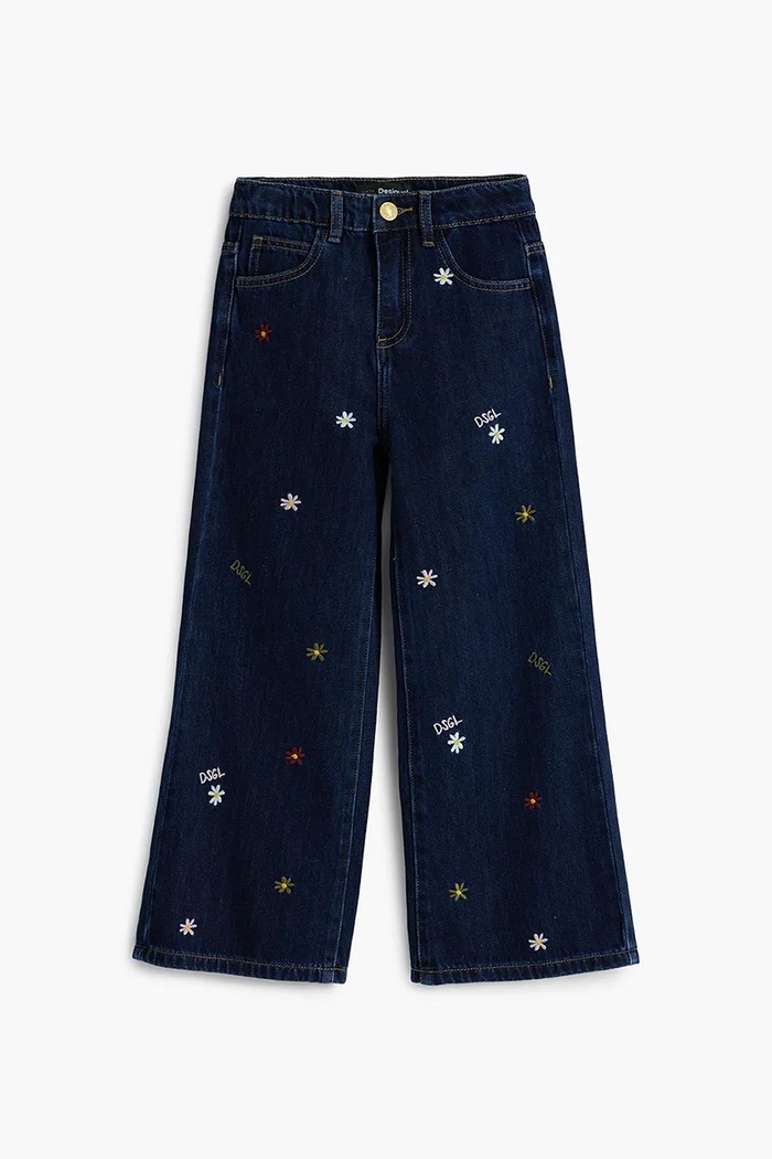 Desigual jeans copii jeans bleumarin 25WGDD03
