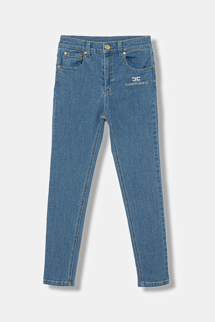 Elisabetta Franchi jeans copii uni albastru EFPA289.0.DS004