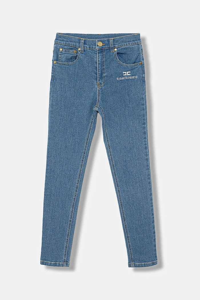 Elisabetta Franchi jeans copii uni albastru EFPA289.0.DS004