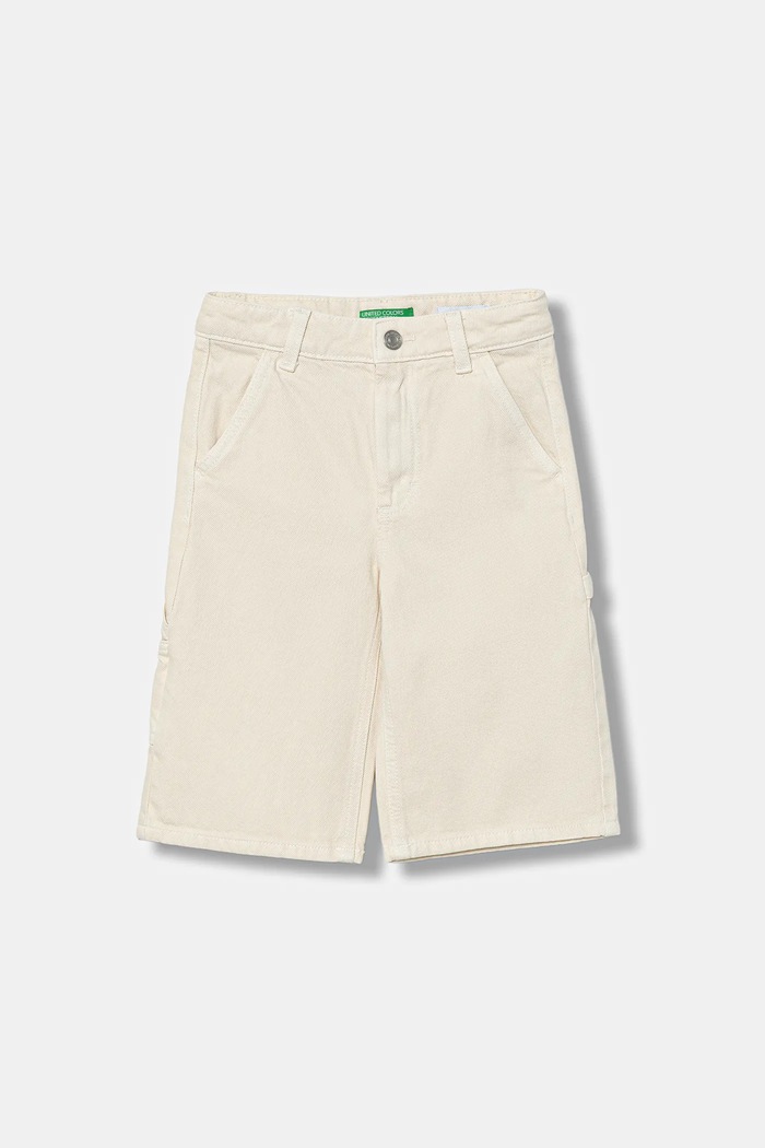 United Colors of Benetton pantaloni scurți din denim pentru copii casual bej 481SCF04Z.G.seasonal