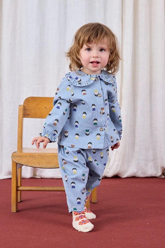 Bobo Choses Jeansy niemowlęce Game Pawns 225AB082