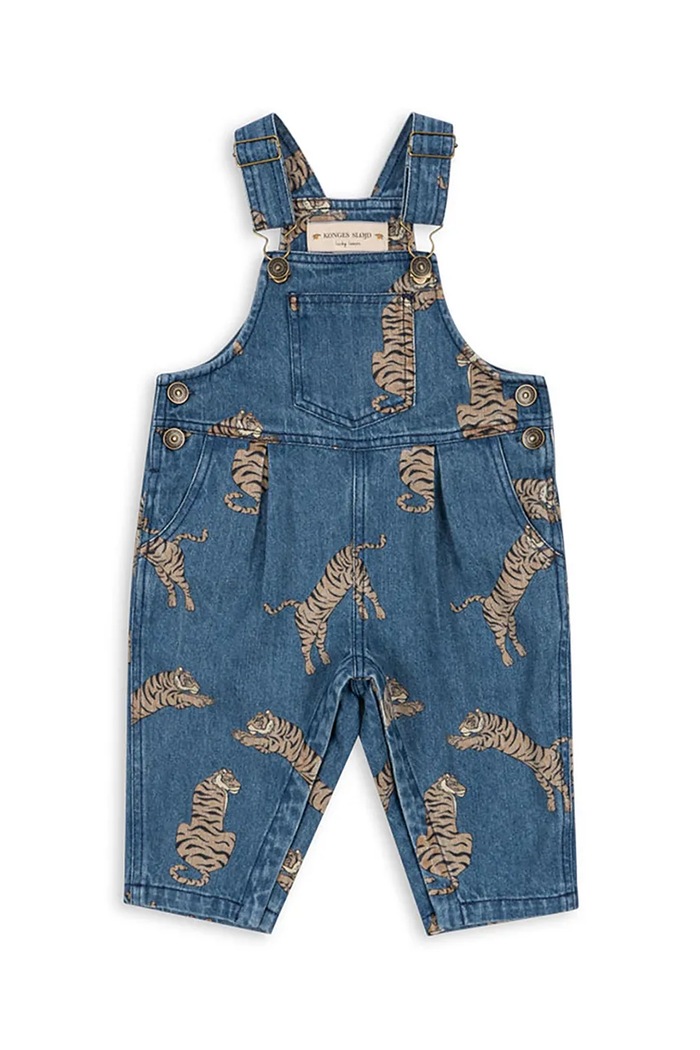 Otroške bombažne farmerke Konges Sløjd MAGOT OVERALLS GOTS Prijazno od planeta mornarsko modra KS103888.9BYA