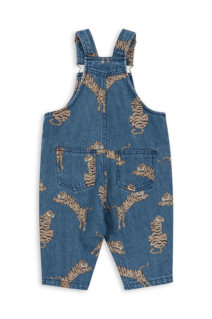 Otroške bombažne farmerke Konges Sløjd MAGOT OVERALLS GOTS KS103888.9BYA mornarsko modra AW25