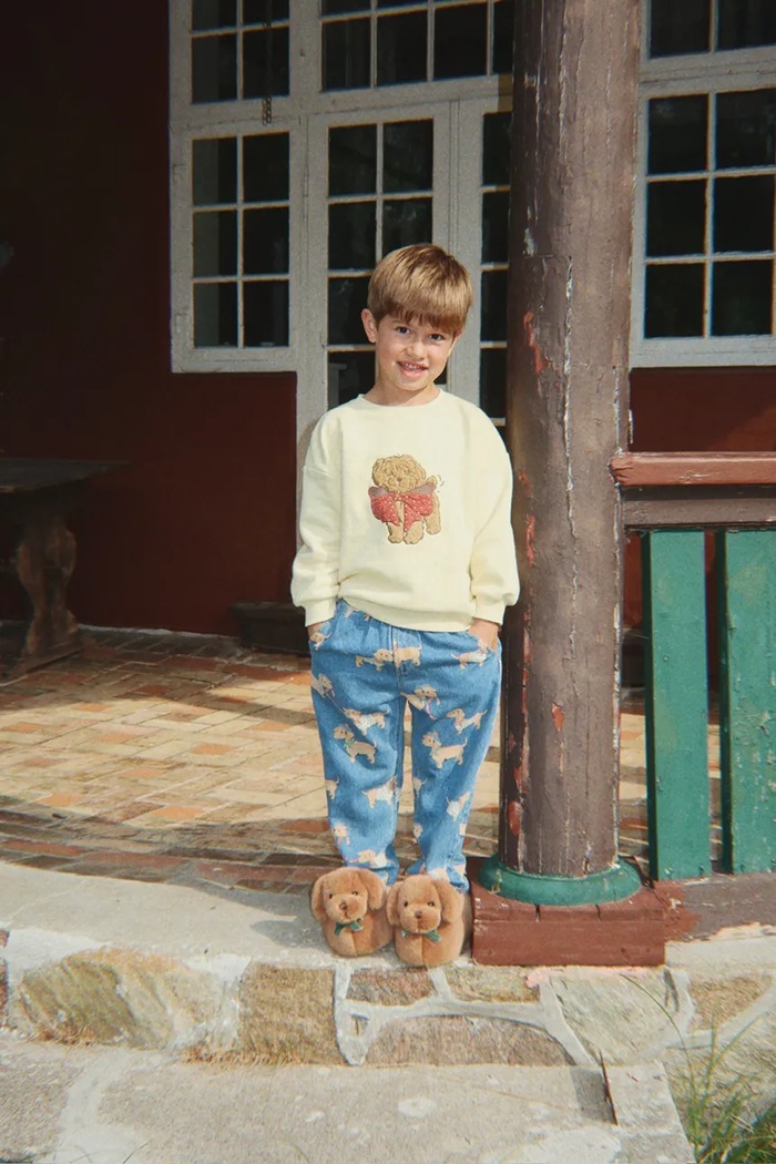 Konges Sløjd jeans copii MAGOT PANTS GOTS Planet friendly albastru KS105177.9BYA