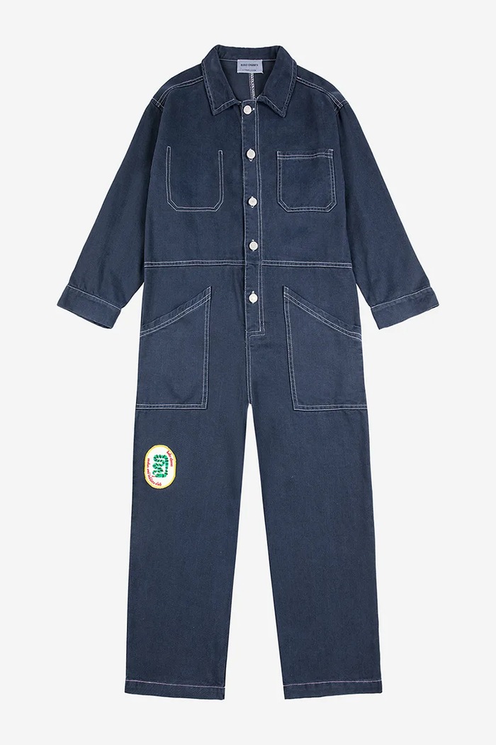 Bobo Choses salopetă copii Snake 225BC012 albastru AW25