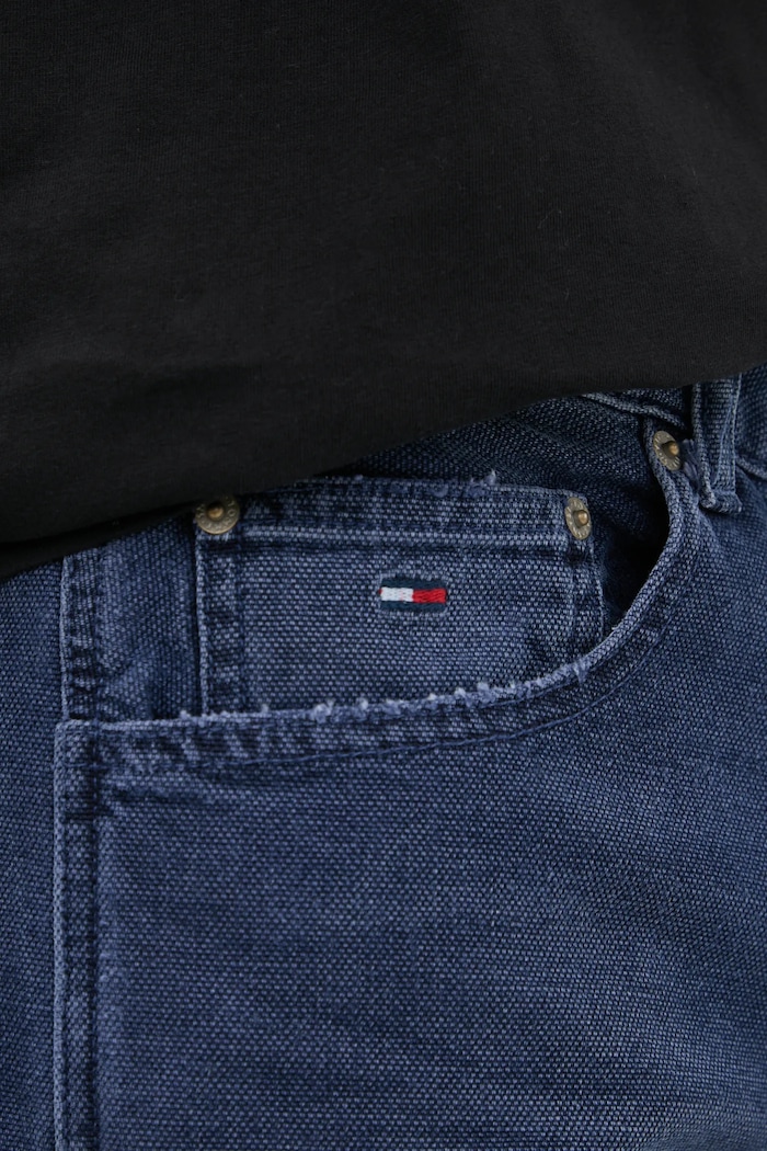 Памучни дънки Tommy Jeans тъмносин DM0DM21195
