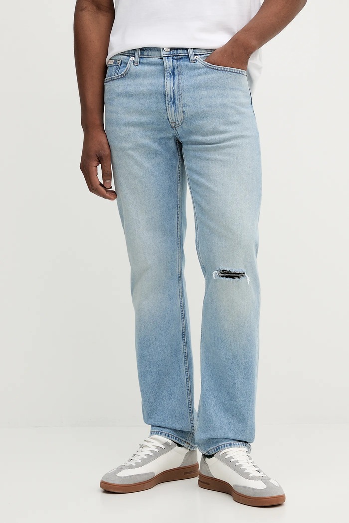Дънки Calvin Klein Jeans син LV04LB783G