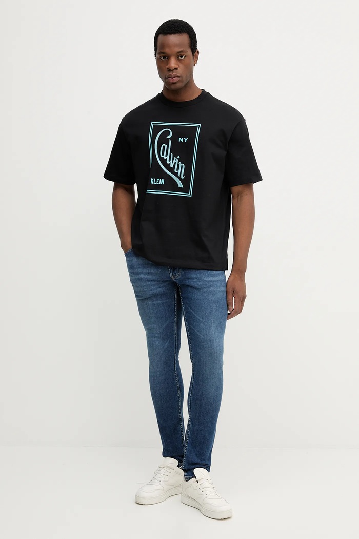 Calvin Klein Jeans blugi LV04RB720G albastru AW25