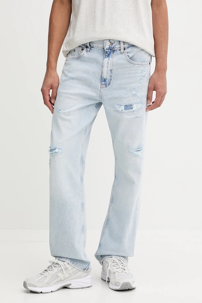 Rifle Tommy Jeans modrá DM0DM22162