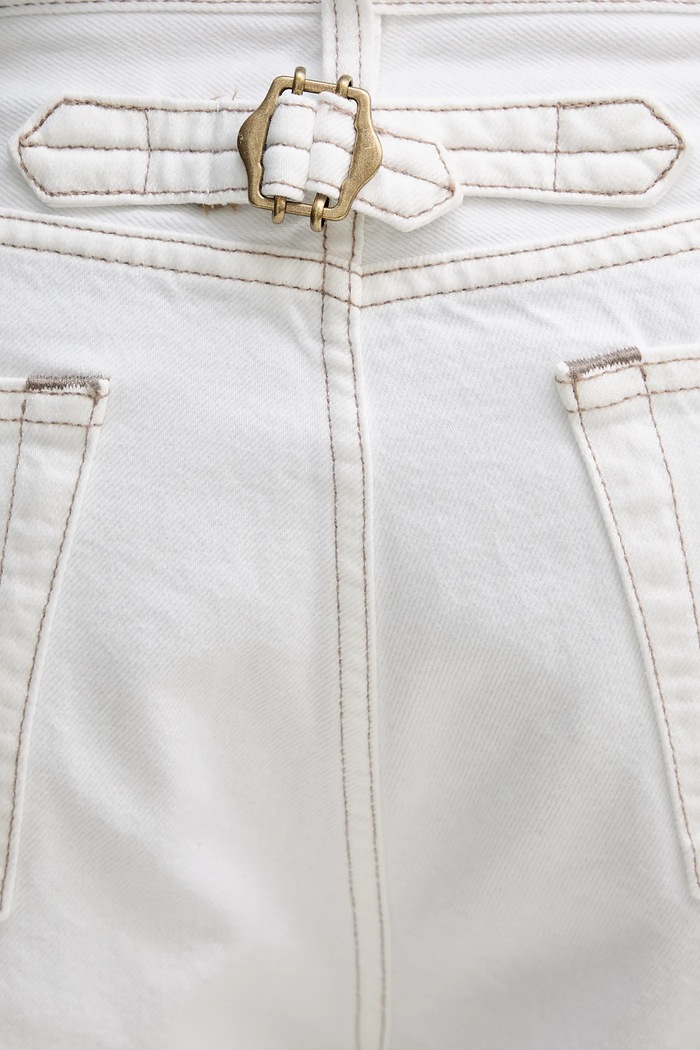Bavlněné džíny Tommy Hilfiger bílá MW0MW41381