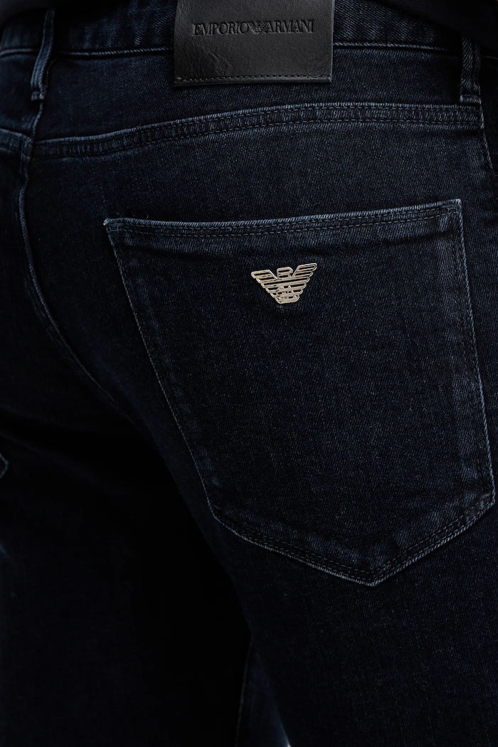 Emporio Armani blugi slim fit bărbați albastru EM000121.AF14119