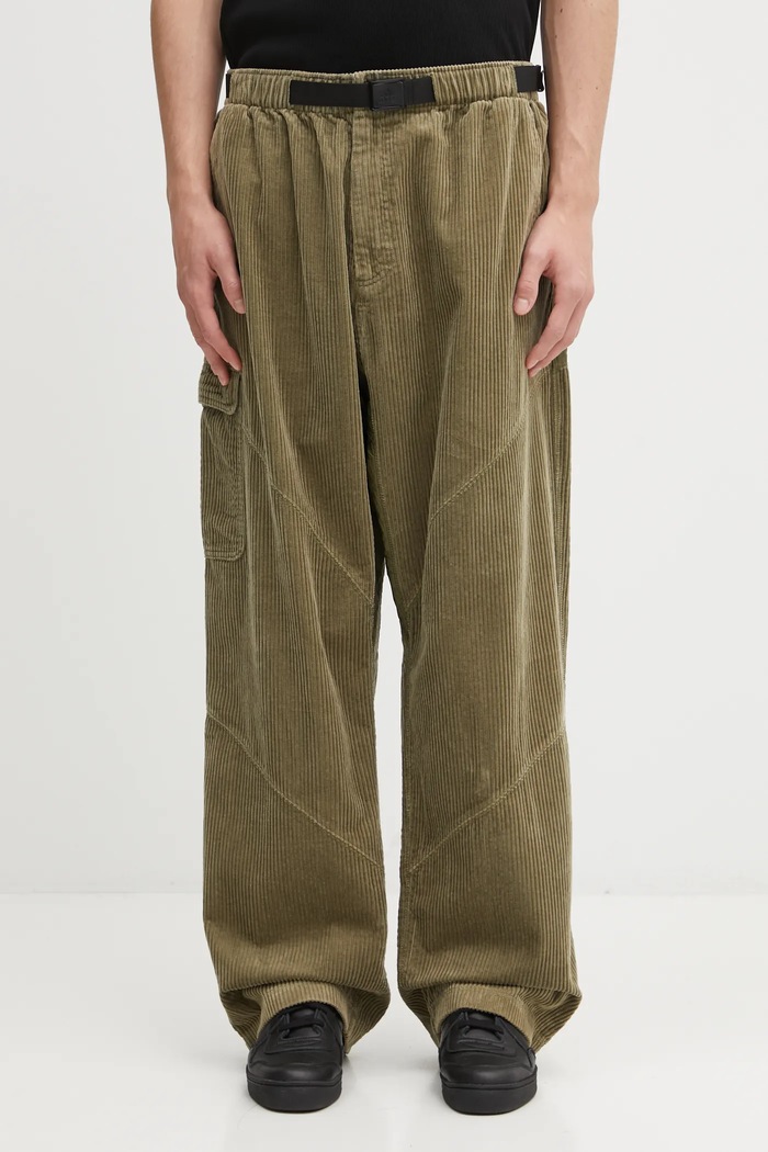 Hlače od samta adidas Originals EQT Pant JY3459 zelena AW25