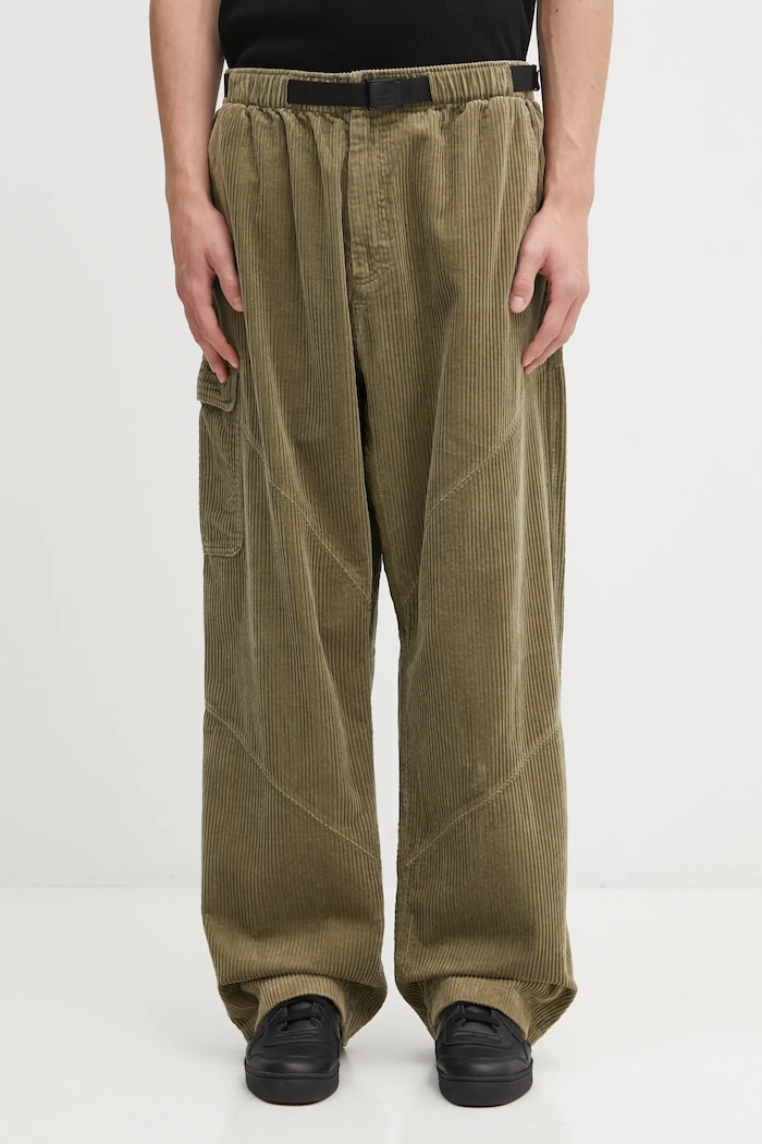 Hlače od samta adidas Originals EQT Pant JY3459 zelena AW25