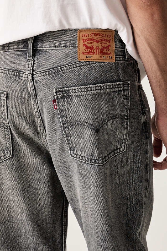 Levi's jeansy męskie 565 LOOSE STRAIGHT szary A7221