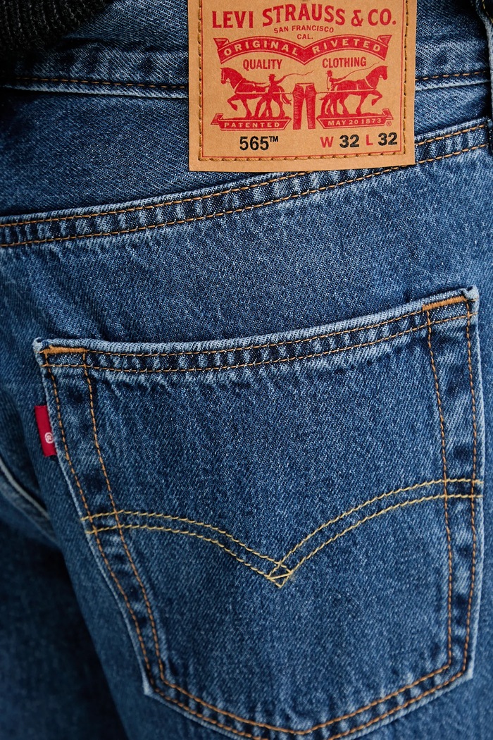 Levi's jeans da uomo 565 LOOSE STRAIGHT blu A7221
