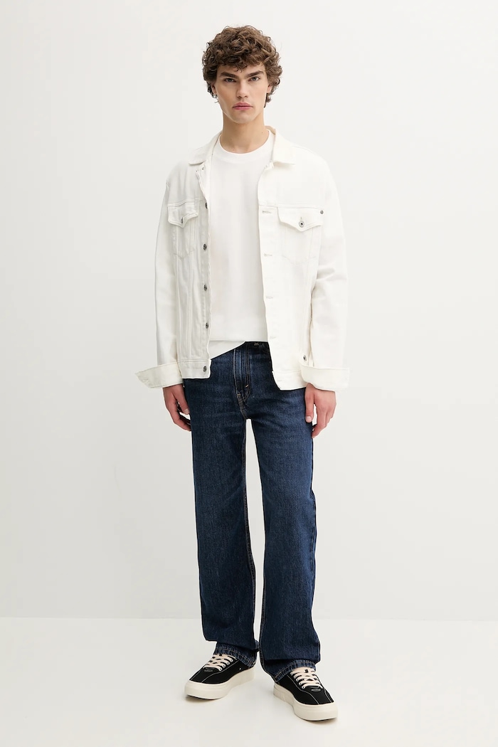 Levi's blugi din bumbac 565 LOOSE STRAIGHT A7221.0011 bleumarin AA00