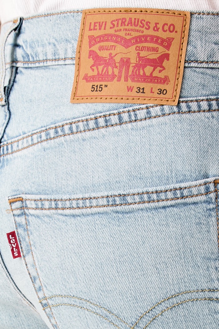 Levi's džíny slim taper pánské 515 SLIM FIT STRAIGHT modrá A7222