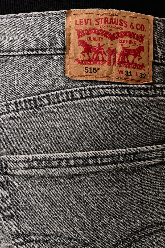 Jeansy slim taper męskie 515 SLIM FIT STRAIGHT Levi's A7222 szary