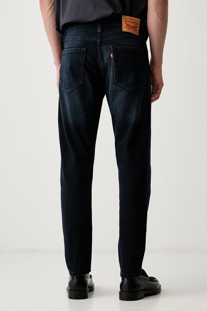 Oblečení Levi's džíny slim taper pánské 515 SLIM FIT STRAIGHT A7222 námořnická modř