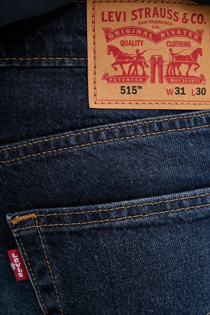 Levi's jeansy 515 SLIM FIT STRAIGHT granatowy A7222