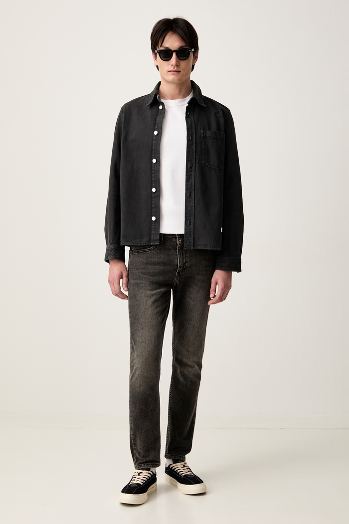 Levi's jeansy slim taper męskie 515 SLIM FIT STRAIGHT A7222 szary AA00