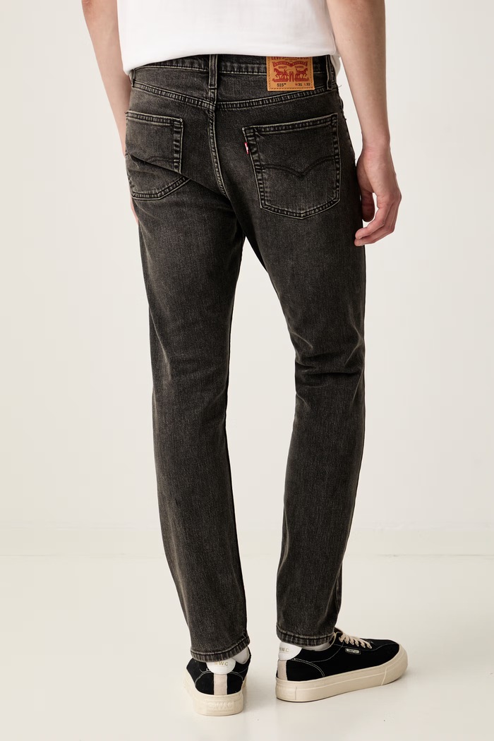 Odzież Levi's jeansy slim taper męskie 515 SLIM FIT STRAIGHT A7222 szary